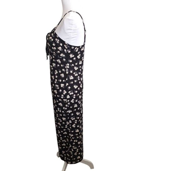 BEROZA BLACK & CREAM FLORAL BODYCON MIDI DRESS SZ.M EUC.  WORN ONLY 1X - Picture 7 of 11